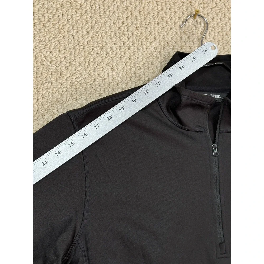 The North Face 1/4 Zip Pullover Mens L Black Tech Fleece Long Sleeve Performance